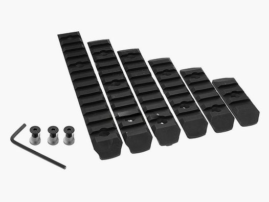 Set de 6 Rails Keymod nylon BO Manufacture (noirs)