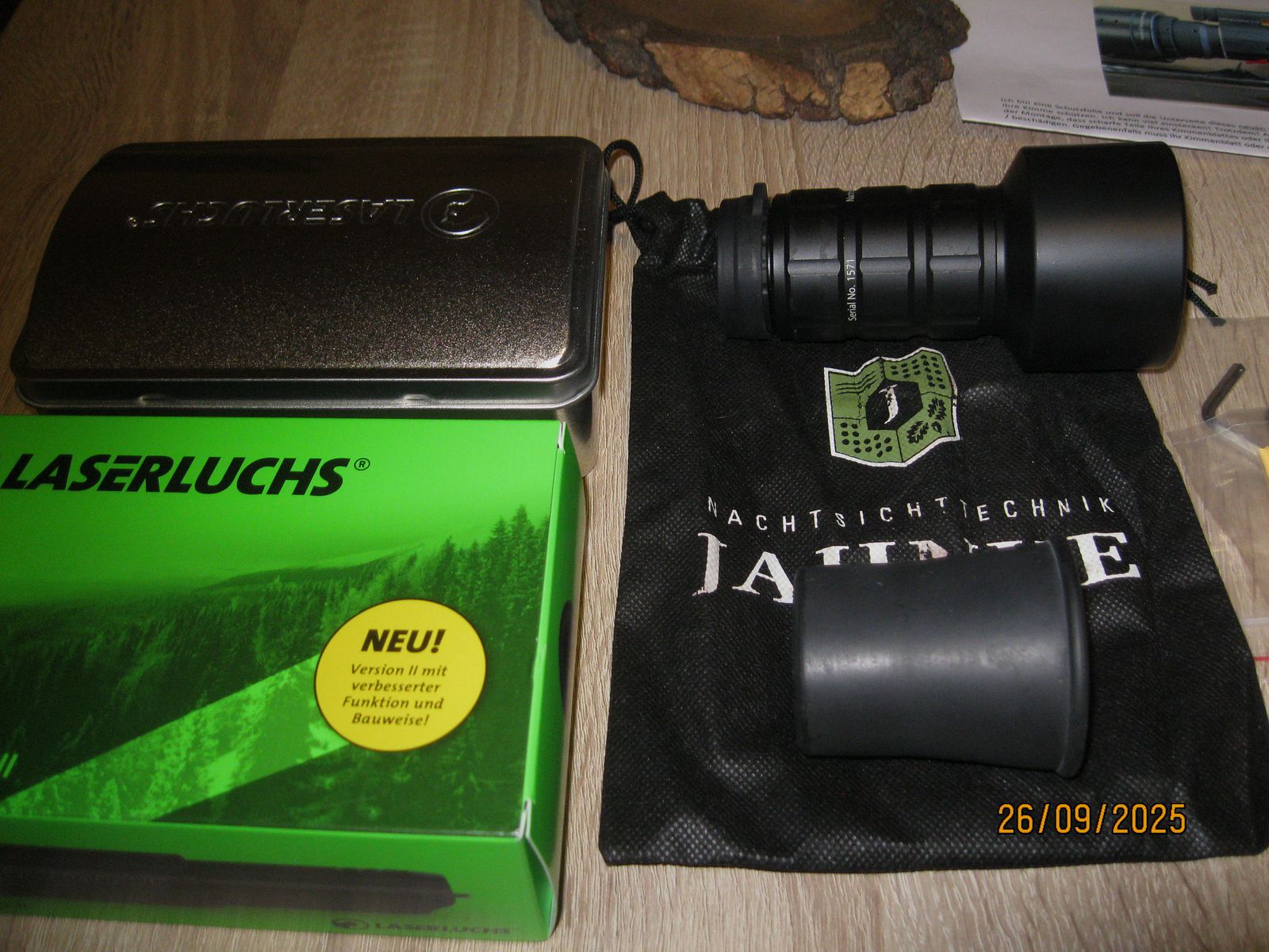 Dispositivo de visión nocturna DJ-8 NSV Monocromo 1×48 Onyx. Tubo de alta calidad.