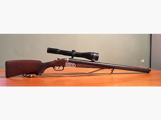 Heym Drilling 7x57R / 16-70 + ZF + Einstecklauf .22 WMR + Munition