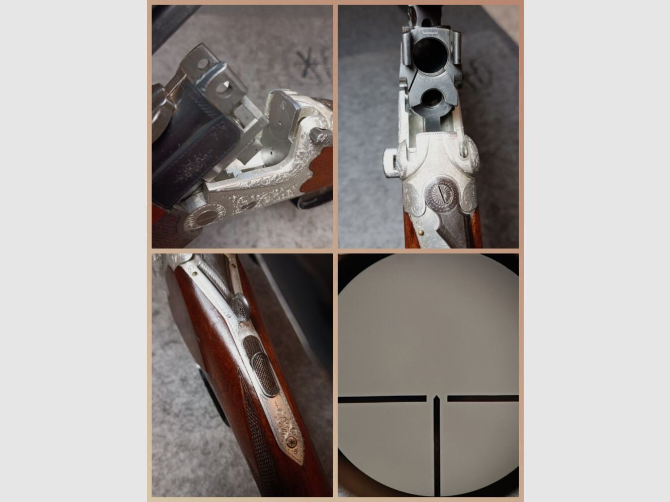 Escopeta de doble cañón Meuter Solingen similar al modelo Heym 55 con mira 6x42