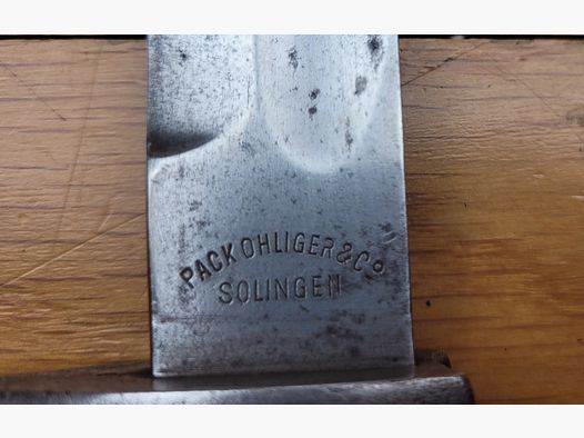 Baïonnette allemande 98/05 2° Type – très rare fabrication « PACK OHLIGER &CO SOLINGEN » – W16 – TBE