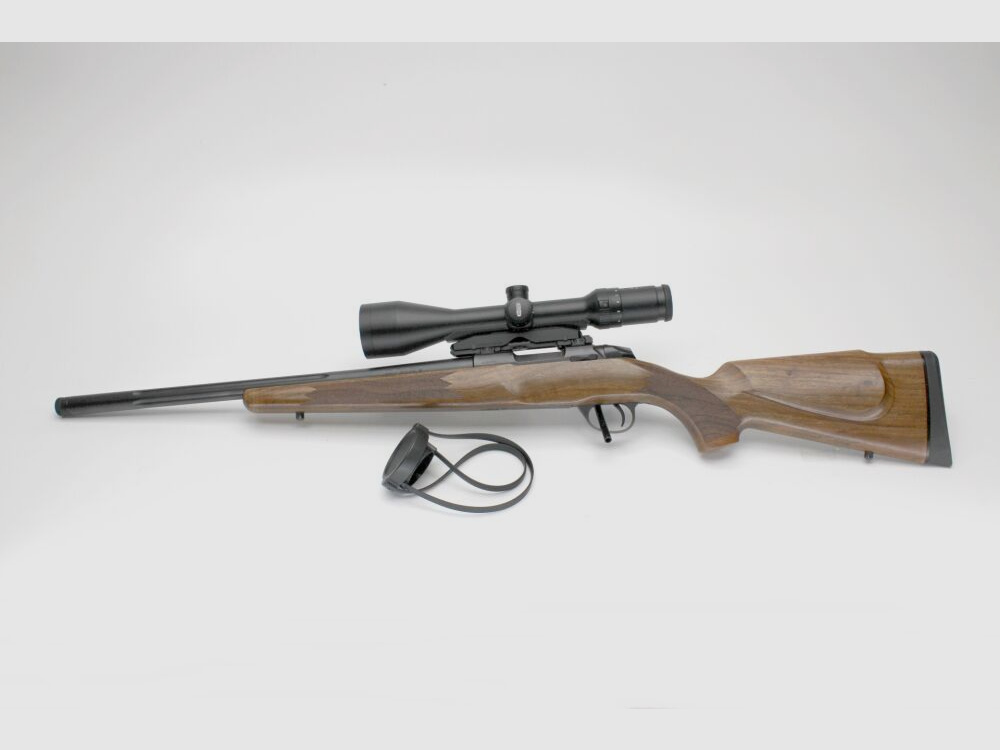 Rep. Büchse Sako 85 Varmint Kurz kannelierter Lauf Meopta 3-12x56 auf Dentl .222Rem