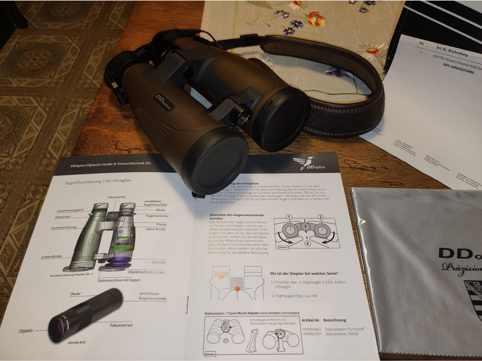 DDOPTICS 8x56 Pirschler Gen 3 Fernglas Feldstecher