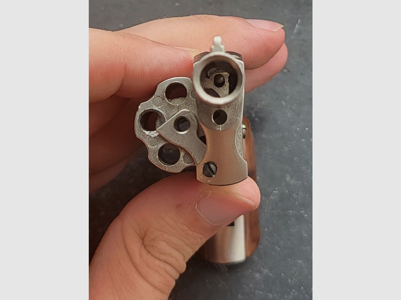 Röhm Little Joe .22er Gas/Knallrevolver im Nickelfinish PTB 380