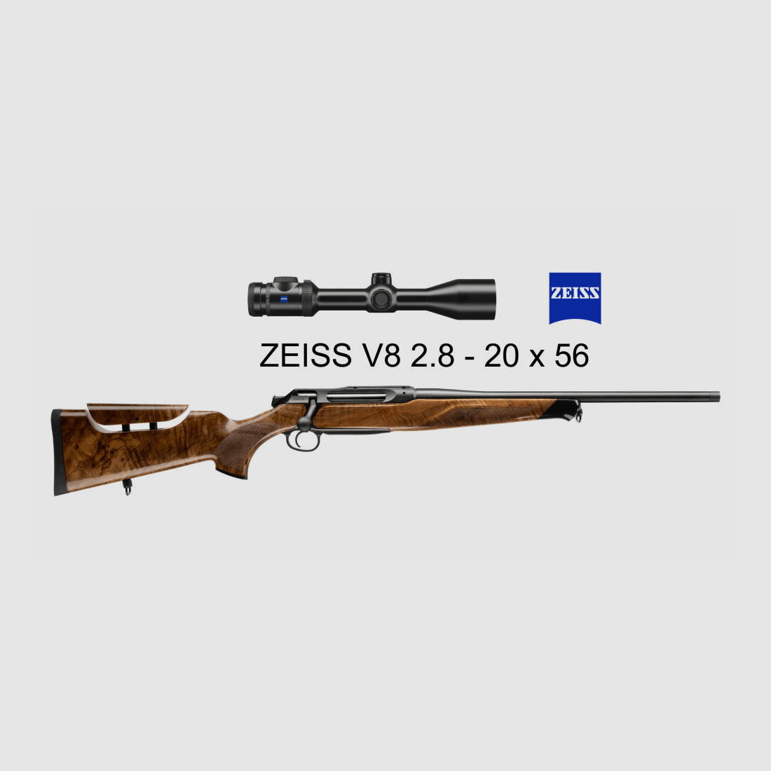 J.P. Sauer & Sohn Sauer 505 Ergo Lux Carabine à répétition HQ3 Pack d'équipement Élégance + VSR | 8.5x55 Blaser | ZEISS V8 2.8-20x56