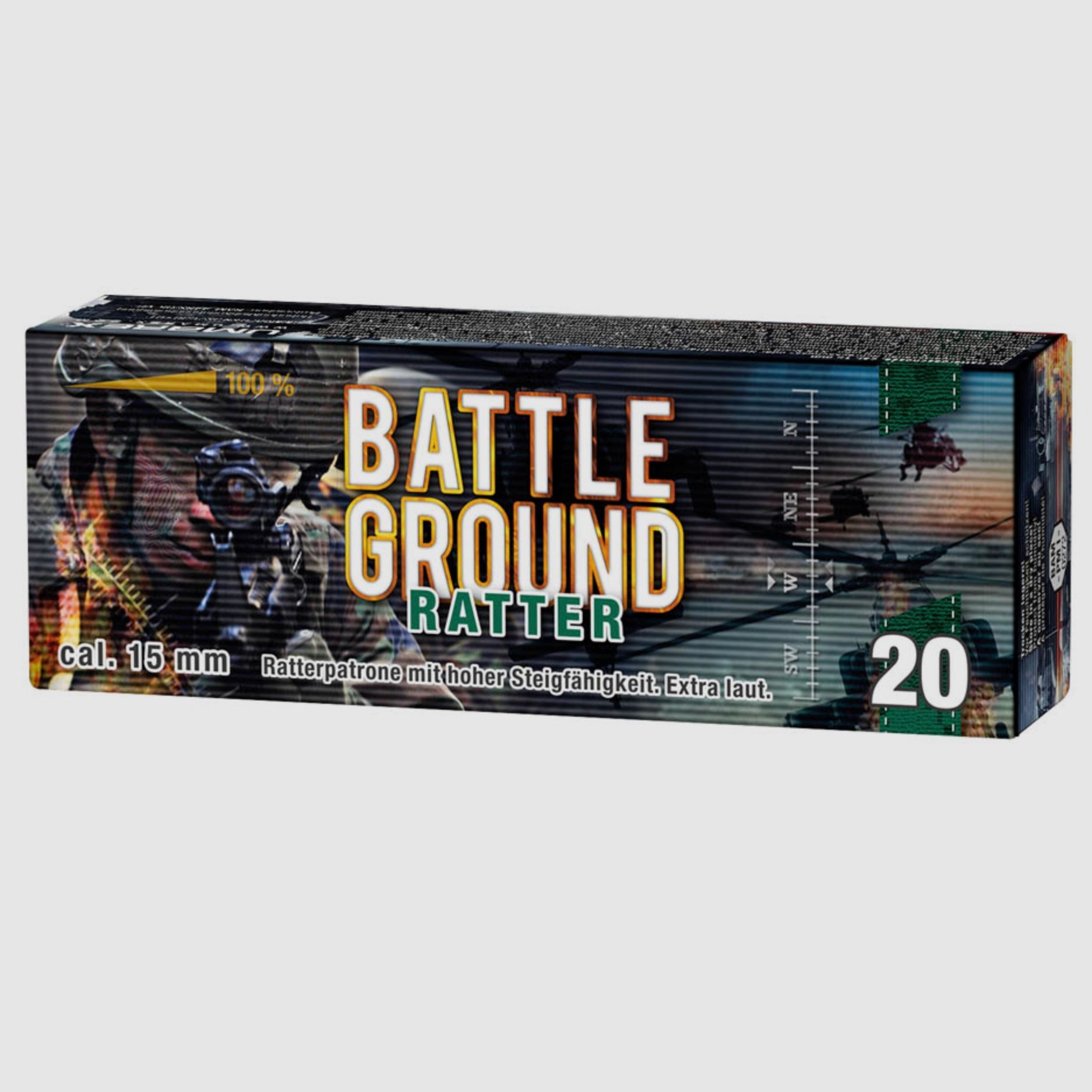 Umarex 4.1597 Battle Ground Ratterpatronen extra laut 20 Stück Pyro
