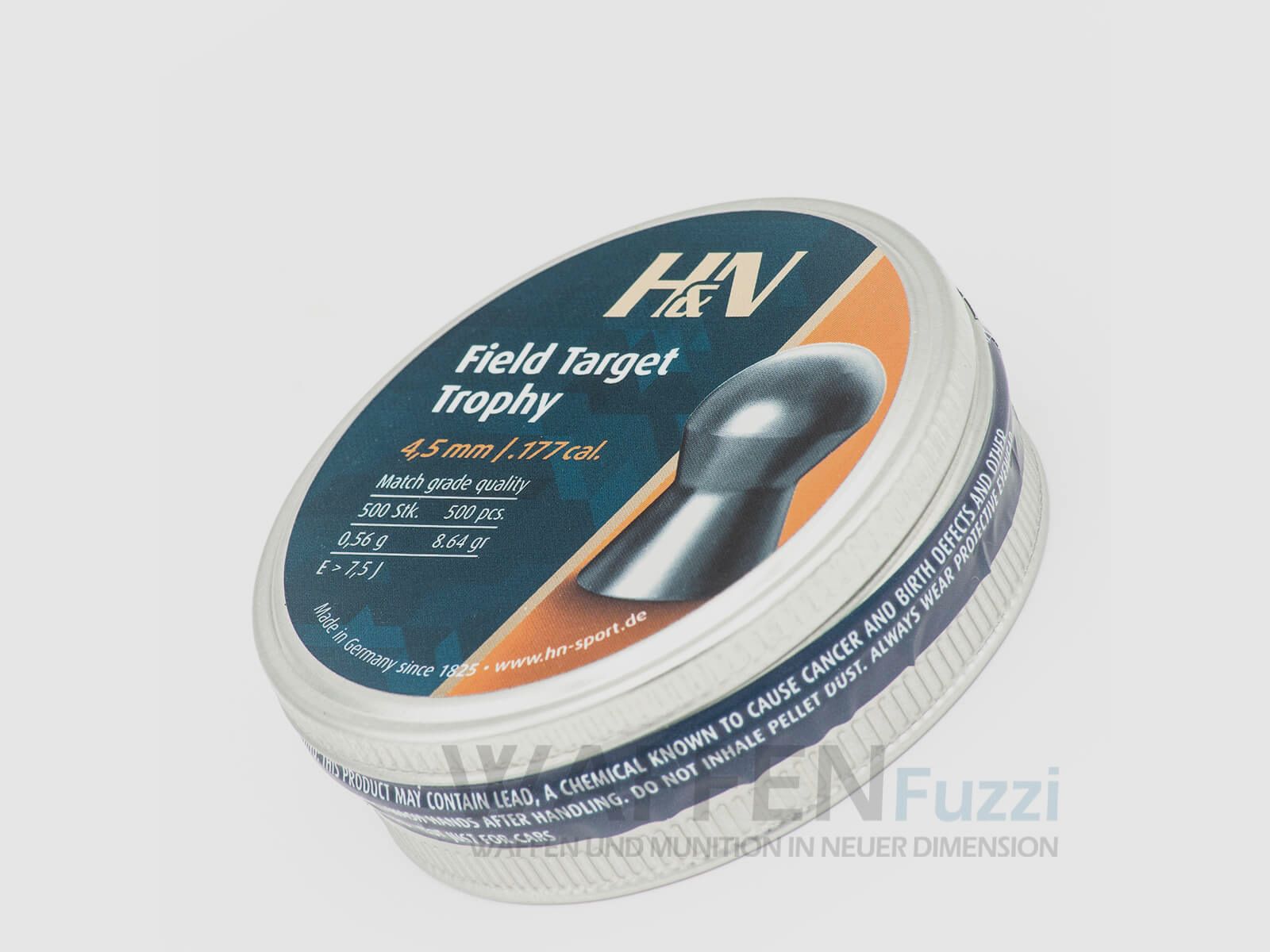 H&N Field Target Trophy 500Stk. Diabolo Kaliber 4,52mm, Bild 1 von 2