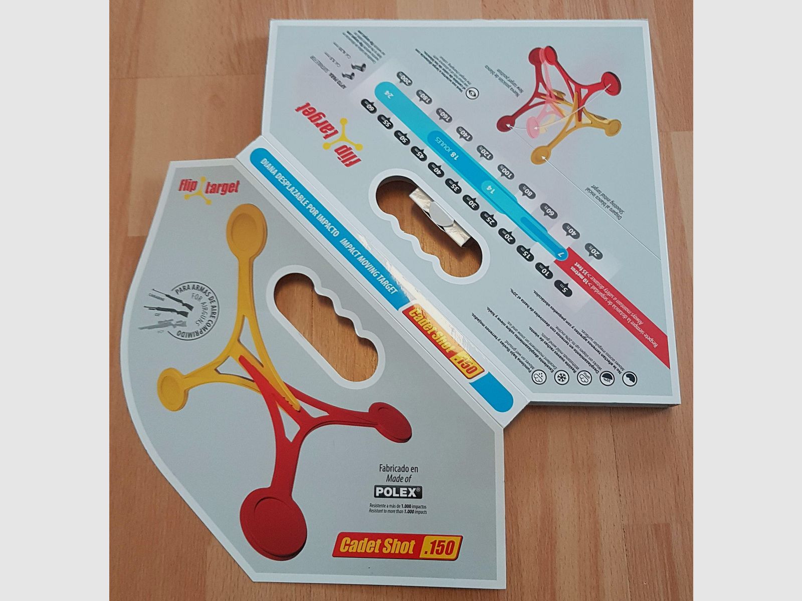 Flip-Target Überroll-Zielscheibe Cadet Shot für Kaliber 4,5mm/.177