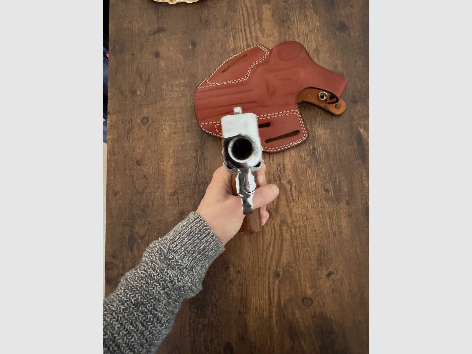 Mauser L100 9mm Chrom Rarytas! Z skórzanym dopasowanym kaburą