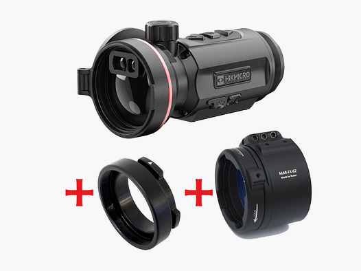 Hikmicro Thunder TQ50CL 3.0 mit Entfernungsmesser im Komplettset