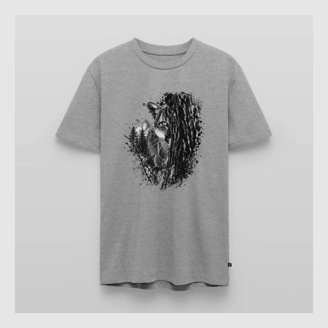 PUMA Men´s Premium T-Shirt „Lauernder Puma"
