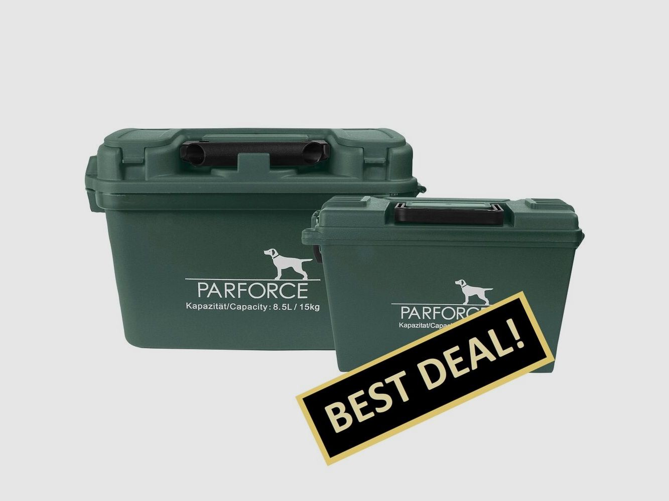 Parforce Transport- und Munitionsbox - 2er-Set Farbe Oliv