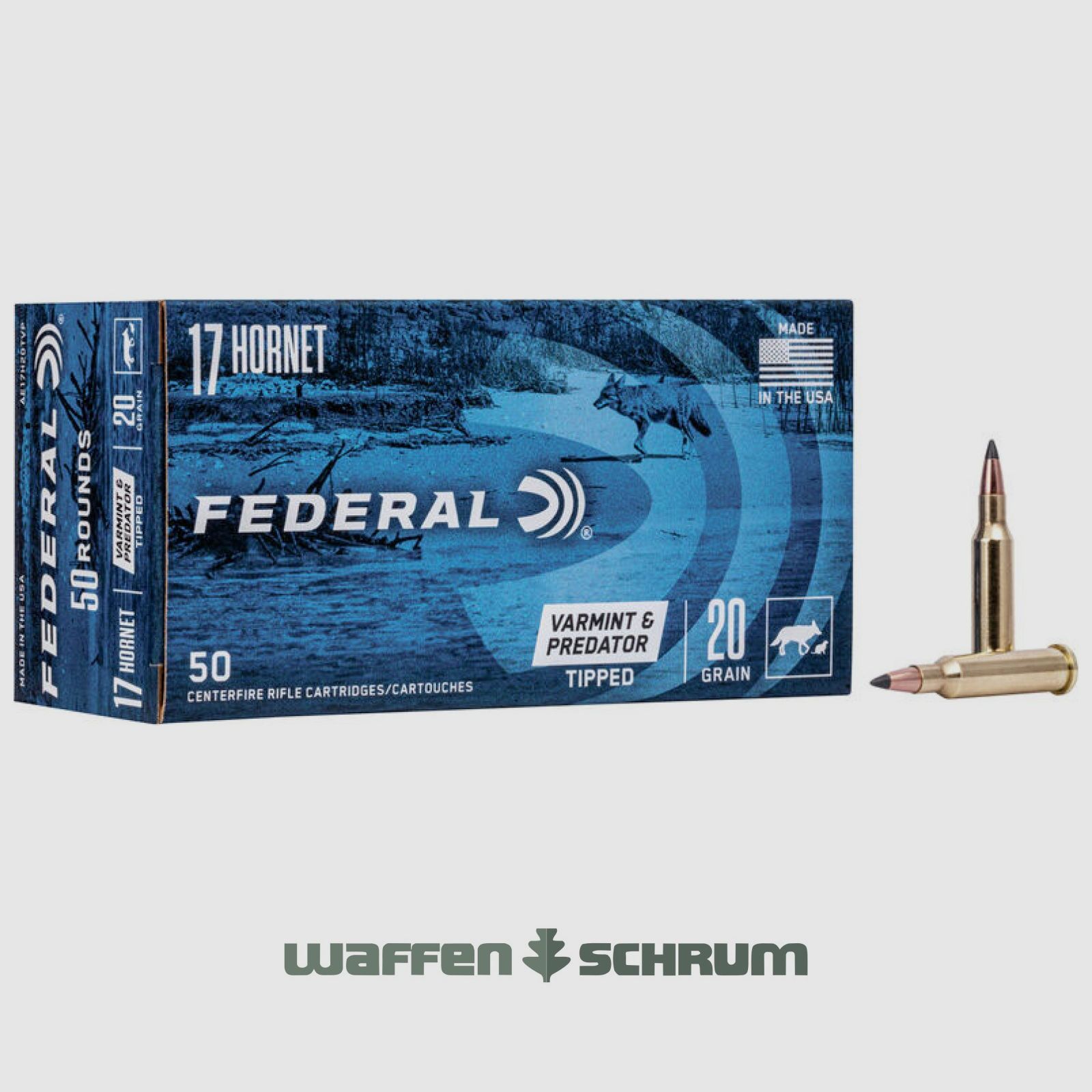 Federal Tipped Varmint 1,3g - 20gr .17Hornet American Eagle