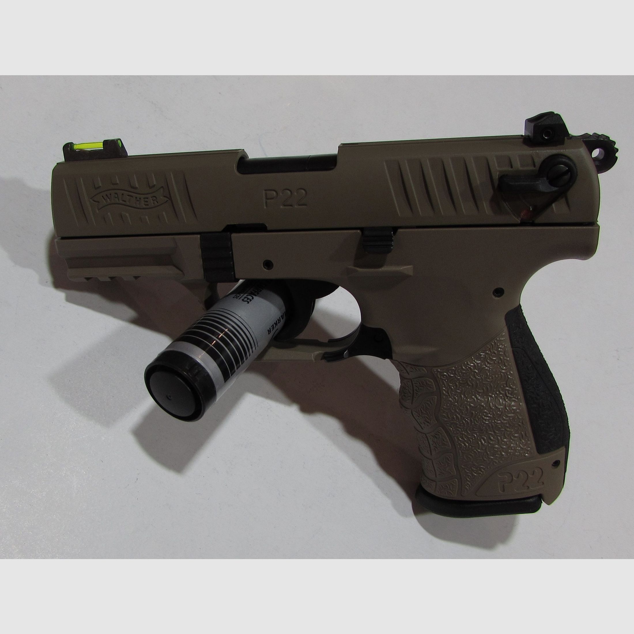 Pistole Selbstladepistole Walther P22 Kal. 22lr FDE in sehr gutem Zustand, Bild 3 von 3