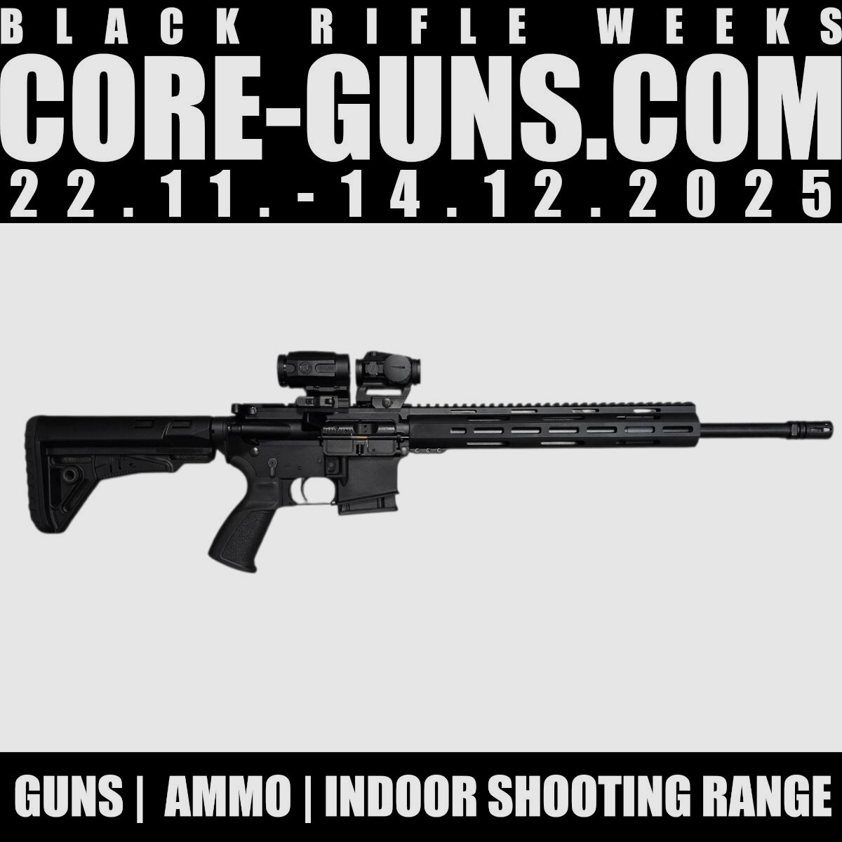 Lux Def Tec AR15 L5 16,75" 223Rem + Falke S + Falke B3X Magnifier disponibile immediatamente +20€ spedizione in tutta la Germania