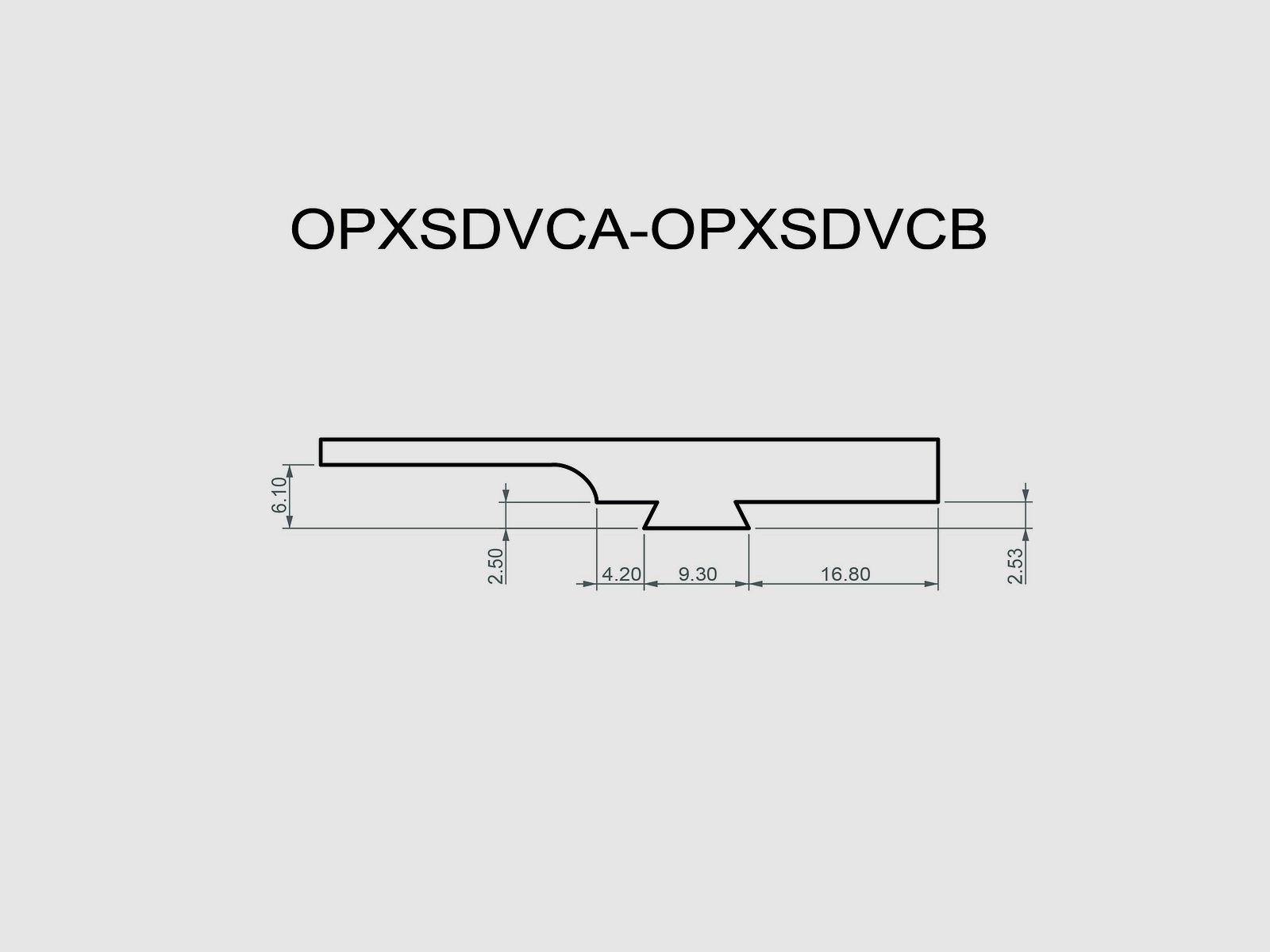 Red dot dovetail base plate (type B) for STI 2011 DVC LIMITED - TONI SYSTEM * ITEM CODE OPXSDVCB
