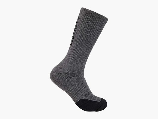 Carhartt Midweight Crew Socks 3-Pack Men's Carbon Heather XL