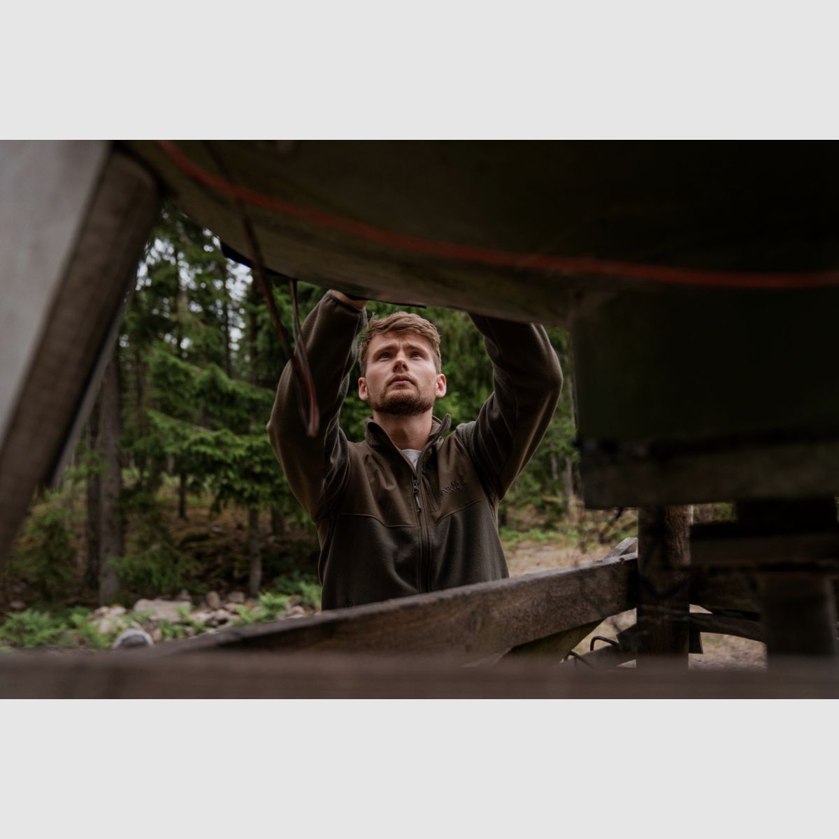 HÄRKILA Fjell Fleecejacke Shadow Braun