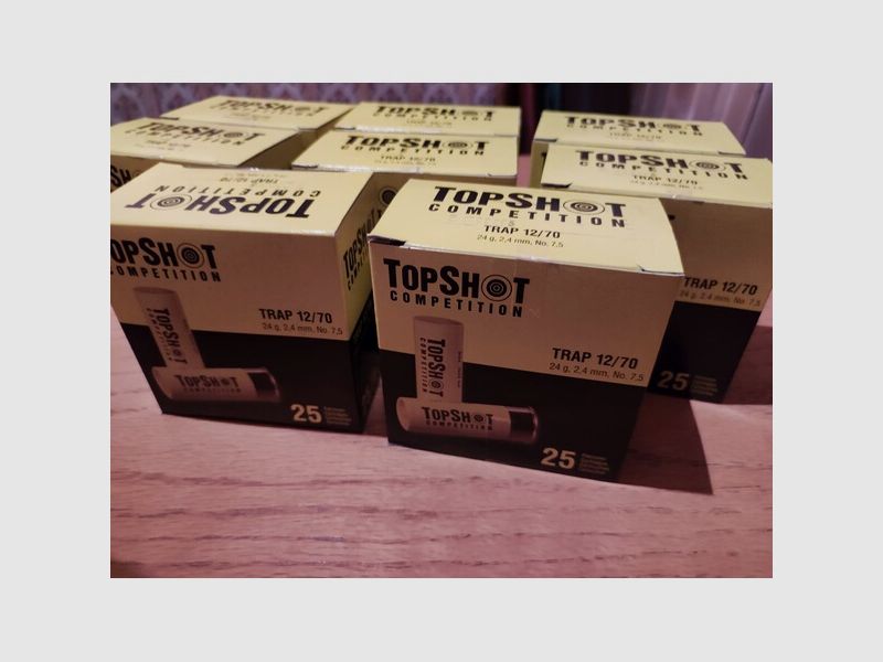 450 Patronen Bleischrot: TOPSHOT Competition 12/70 Trap 2,4 mm 24 g