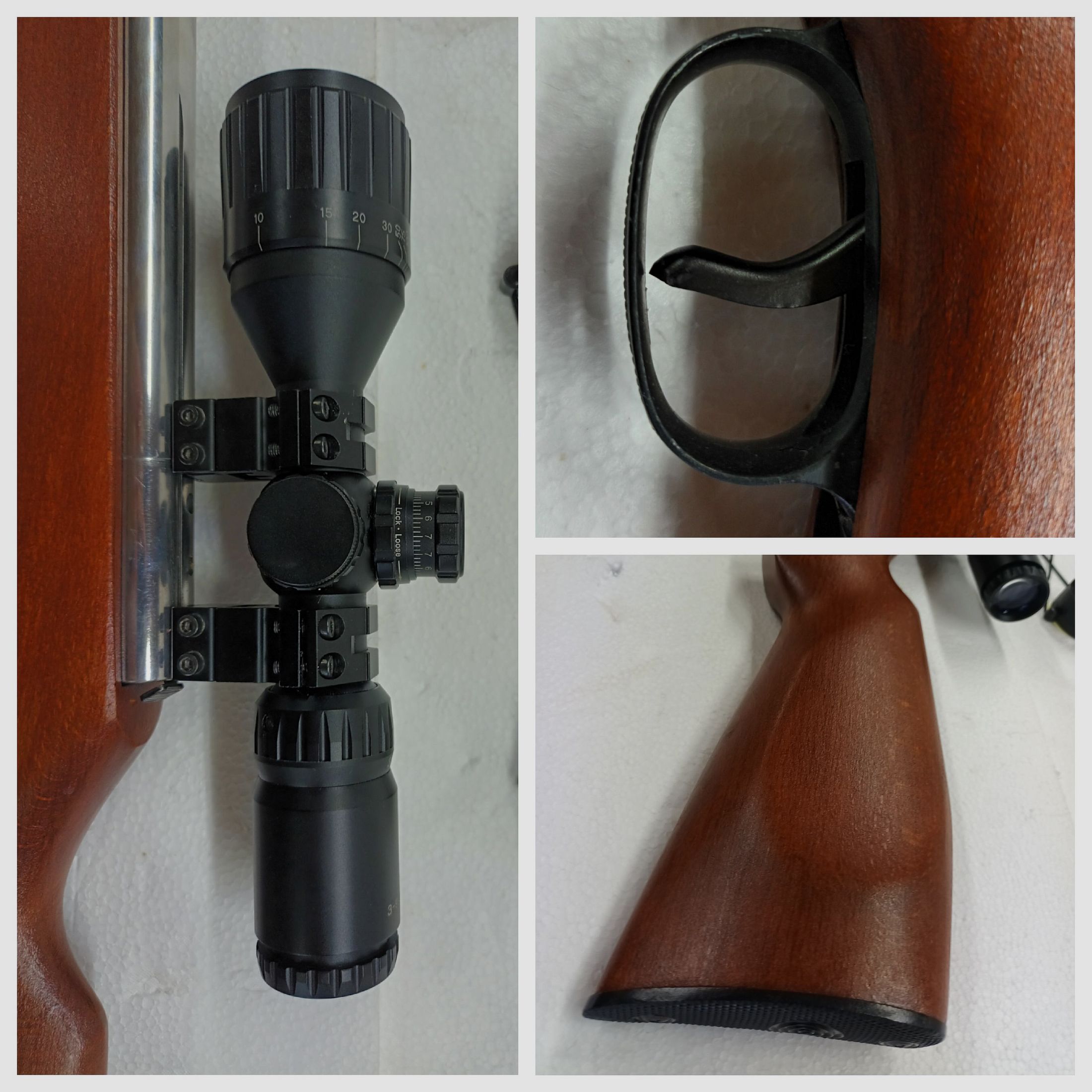 Weihrauch HW50 incl. scope 3-9x40 AOCE - PIEZA ÚNICA rifle de aire de alto brillo - TOP, imagen 3 de 5