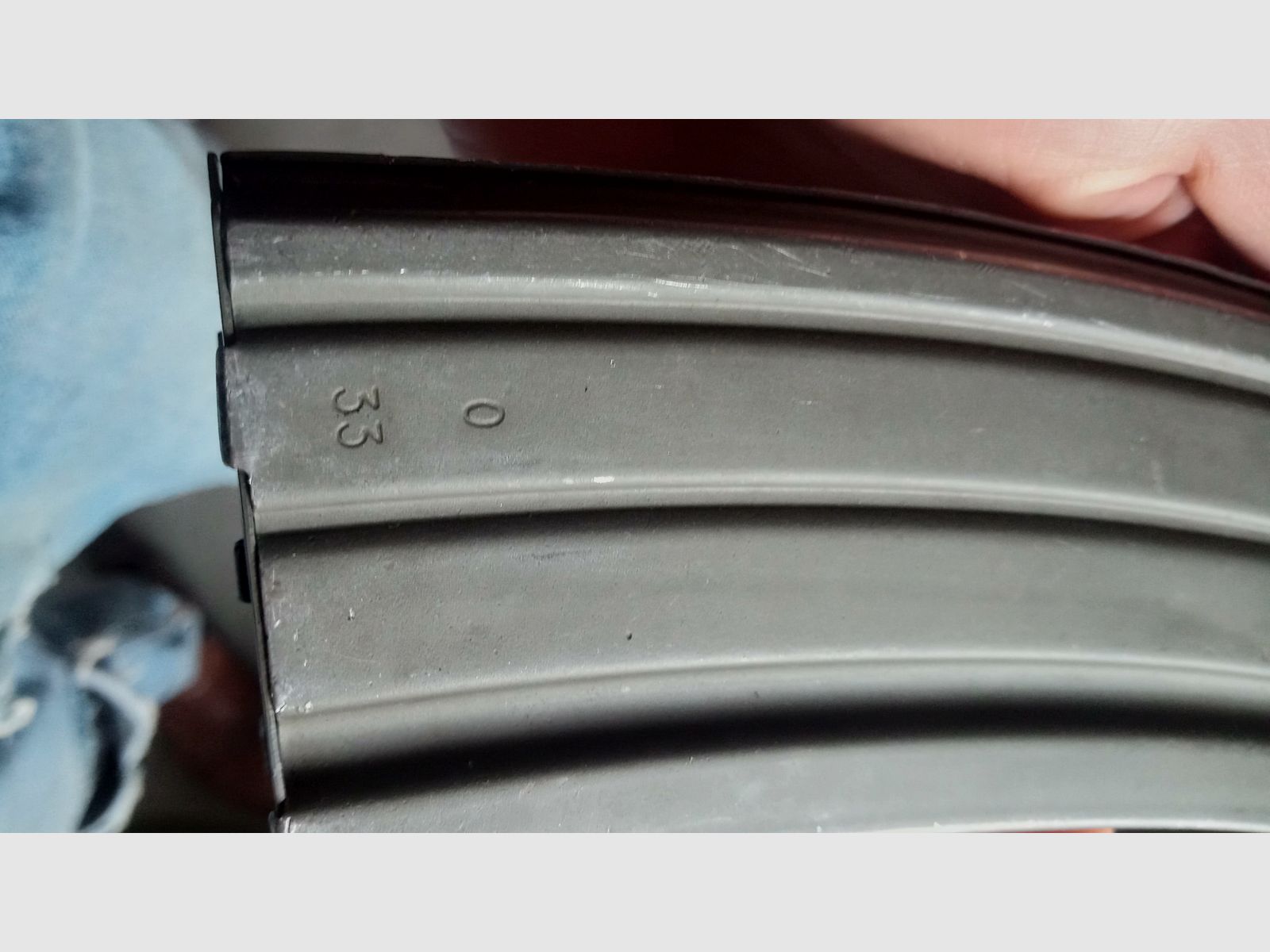 Galil 5.56 AK acciaio Deko Magazin grigio fosfato (inutilizzabile/disattivato) / si adatta in AKM AK47 Schacht quindi anche GSG Cybergun China-Yunker e Gillman Yunker