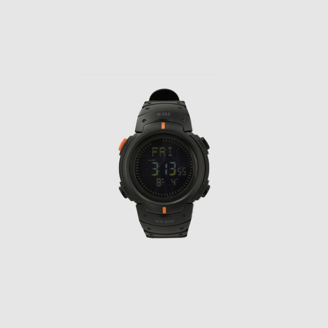 M-Tac® Taktische Uhr SCHWARZ mit Kompass - zum Wandern / Joggen usw.