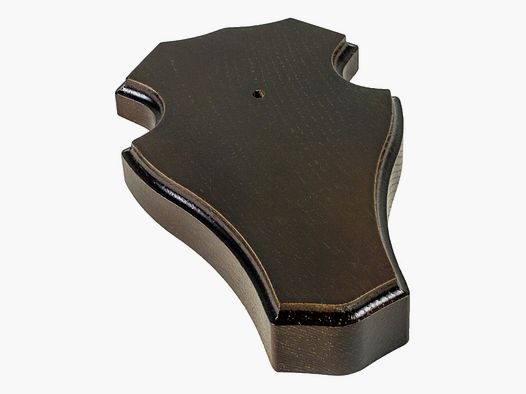 Flat dark chamois shield