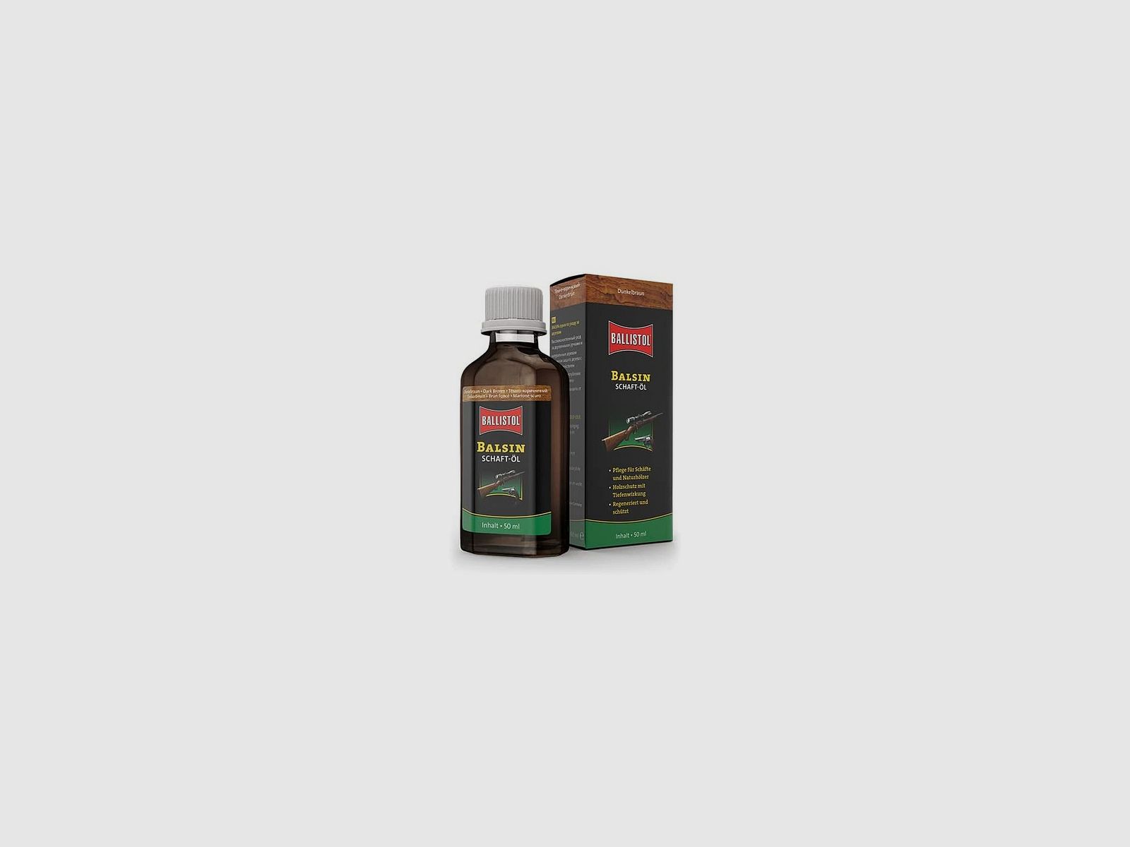 BALLISTOL ÖL FÜR SCHAFTE BALSIN DUNKELBRAUN 50ML