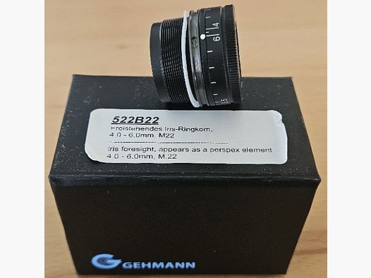 Iris Ringkorn free-standing. Ext. 4.0 - 6.0 with M22 thread.