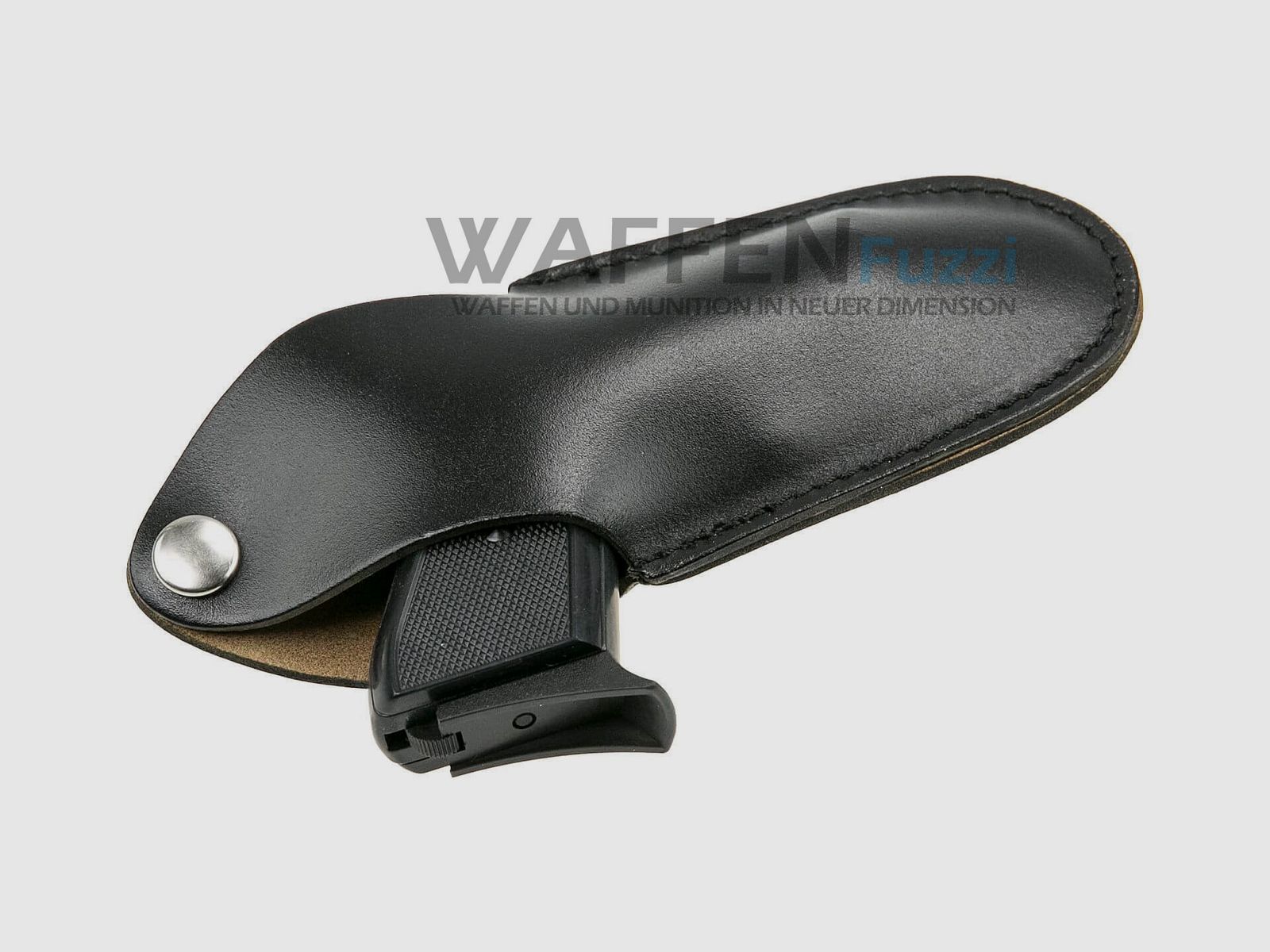 Lederholster mit Gürtelclip für kleine Pistolen Doppeldruckknopf