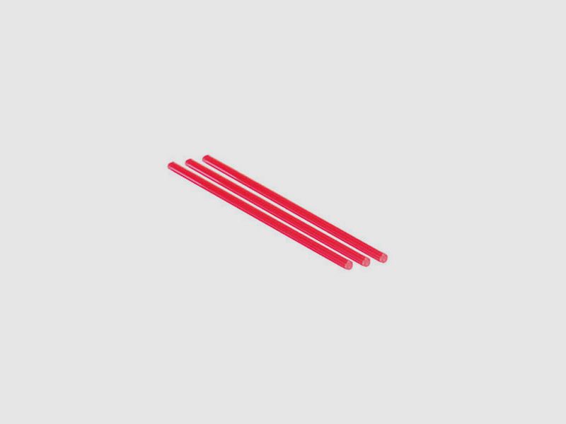 3 Bastoni Luminosi Fibra Rossa 1,5mm