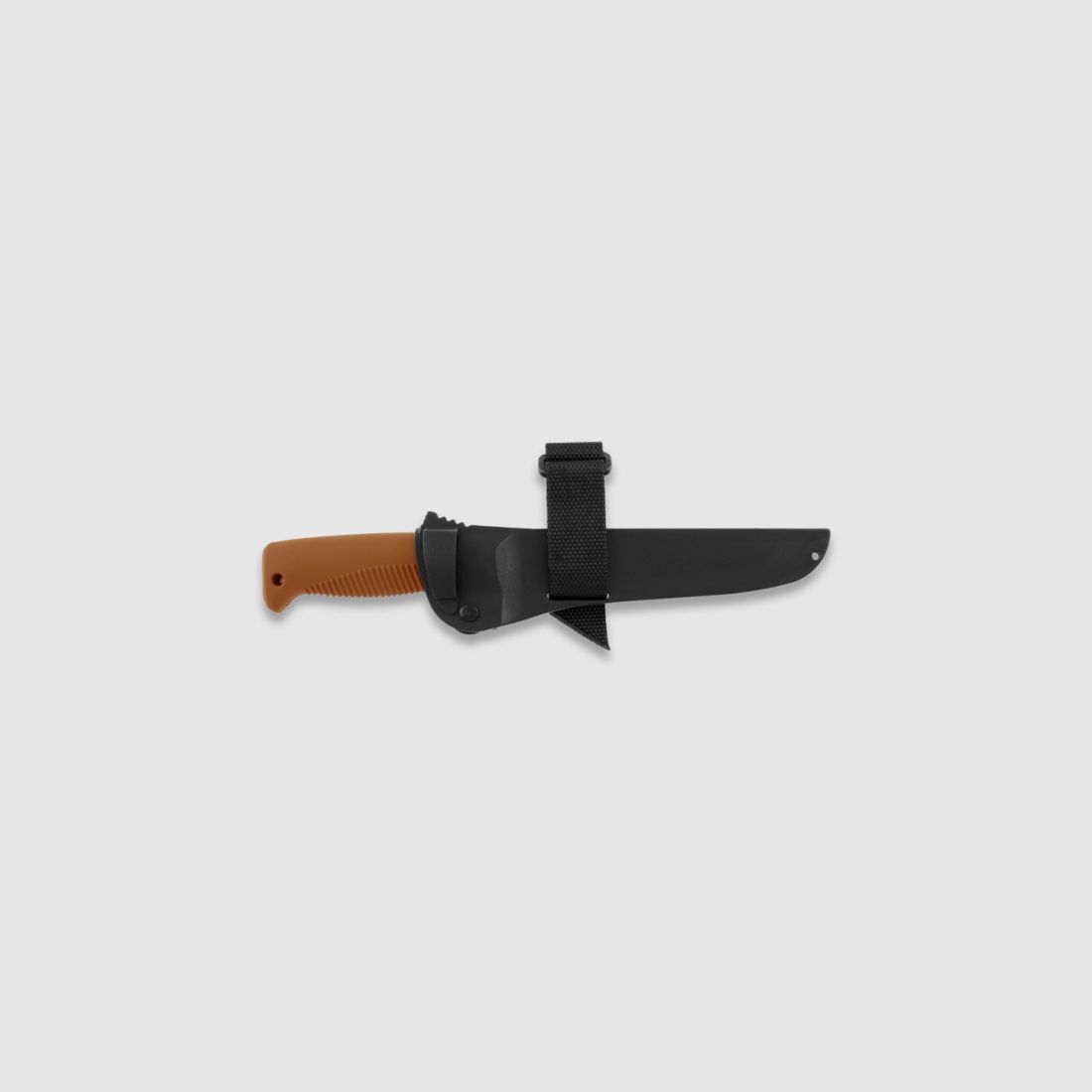 Peltonen Knives M95 Ranger Puukko Sissipuukko FJP134 orangener Griff PTFE Beschichtung Kunststoffscheide schwarz