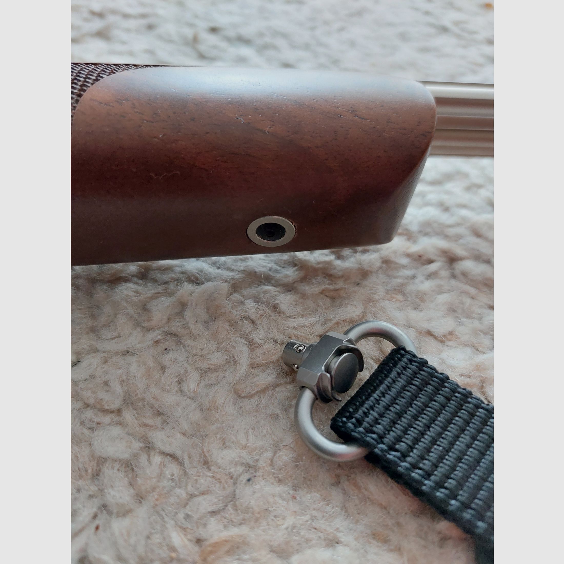 Action en acier HS nickelée en .308 Winchester avec un canon de 51 cm