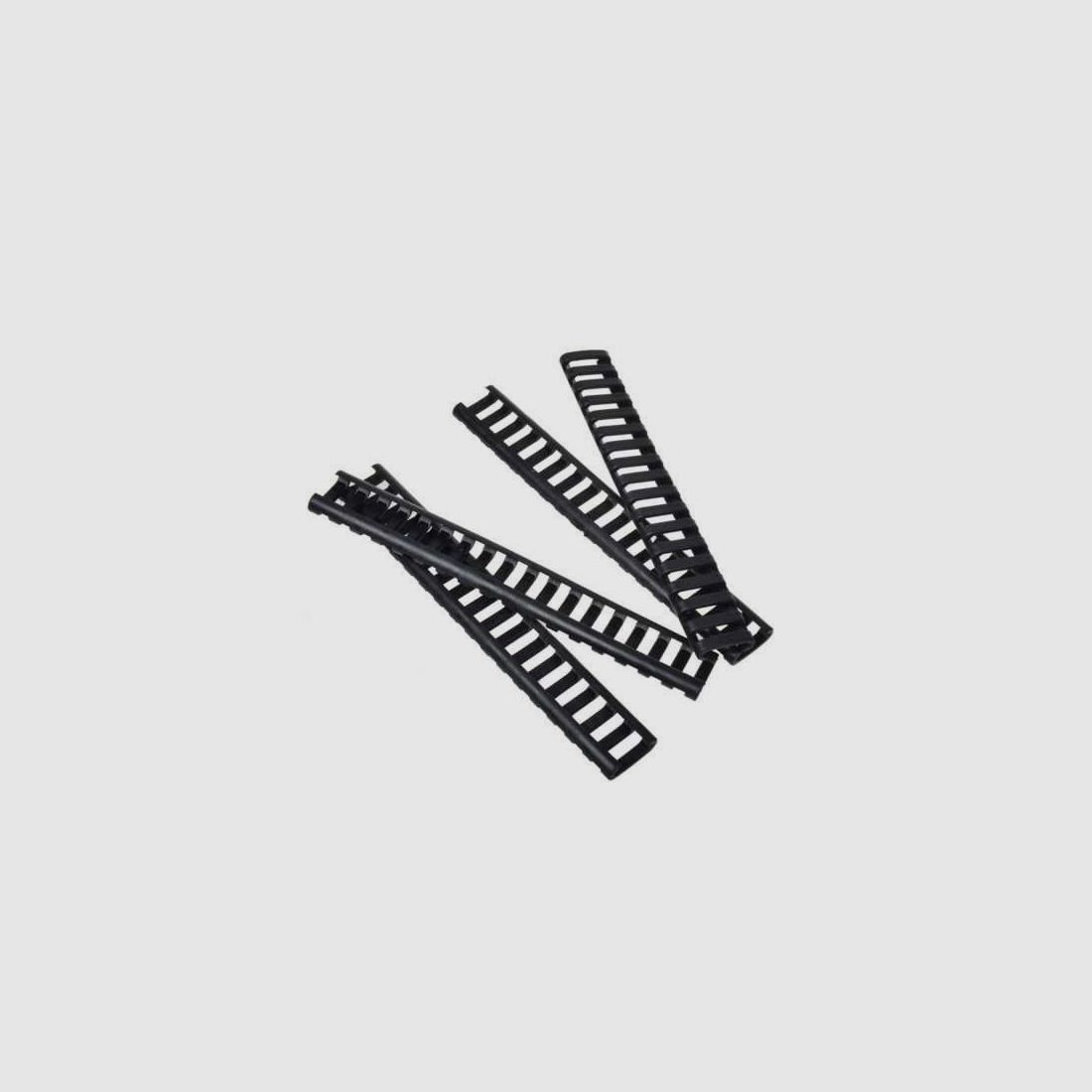 PANNEAUX EN CAOUTCHOUC POUR COUVERTURE DE RAIL – COUVERTURE DE RAIL EN ÉCHELLE – NOIR 4PCS, image 2 sur 4
