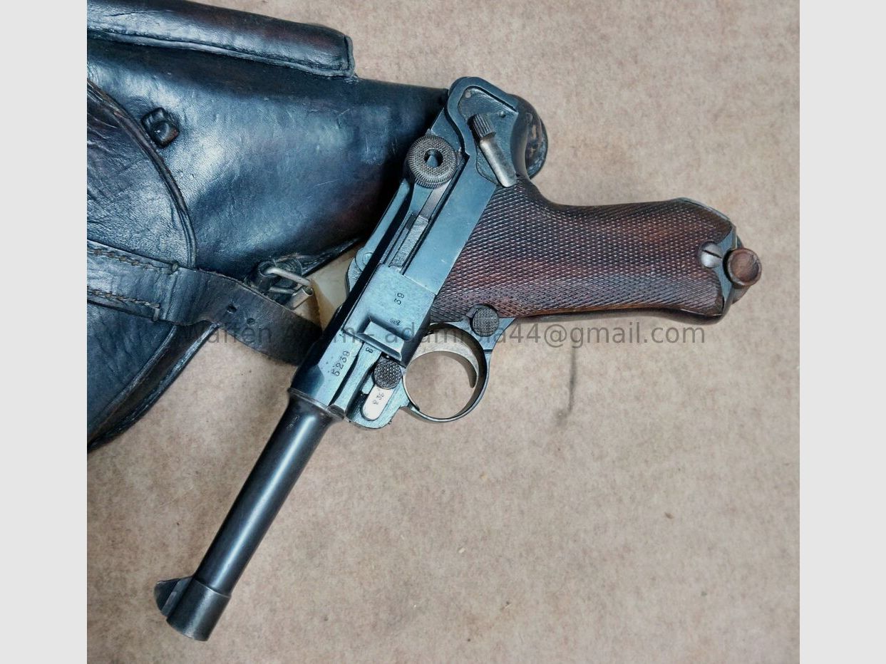 Fábrica de armas de Erfurt Pistola 08, Imperio alemán 1917, imagen 2 de 10
