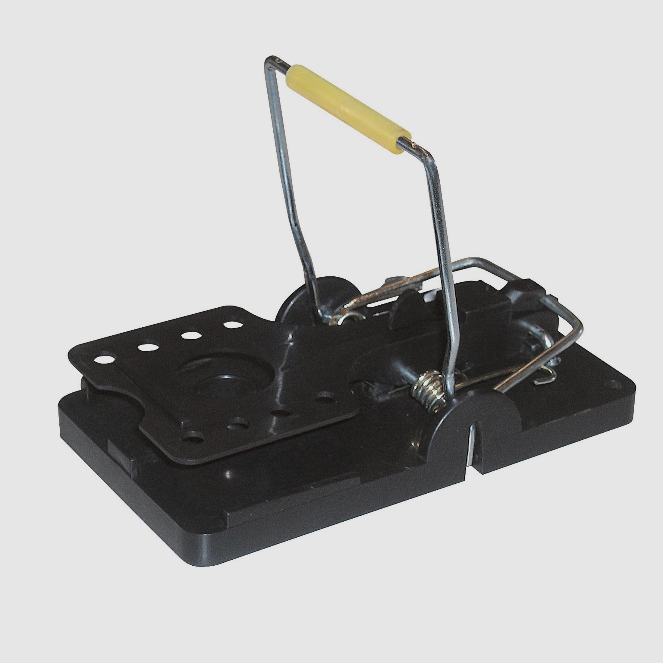 Rat trap made of plastic and steel