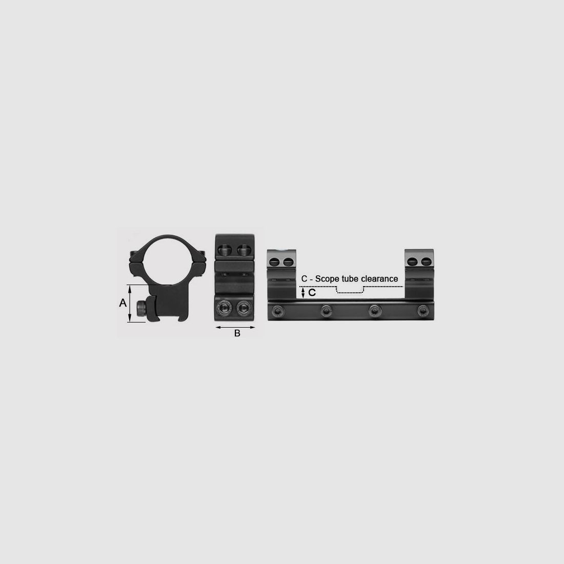 Sportsmatch 34mm Kijkermontage Picatinny, afbeelding 3 van 3