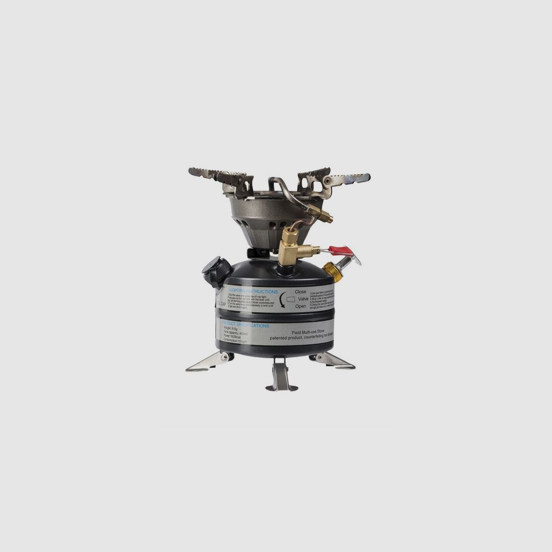 Benzinkocher US M-95 - Campingkocher / Feldkocher für Outdoor + Angeln + Jagd / Ansitz + Urlaub