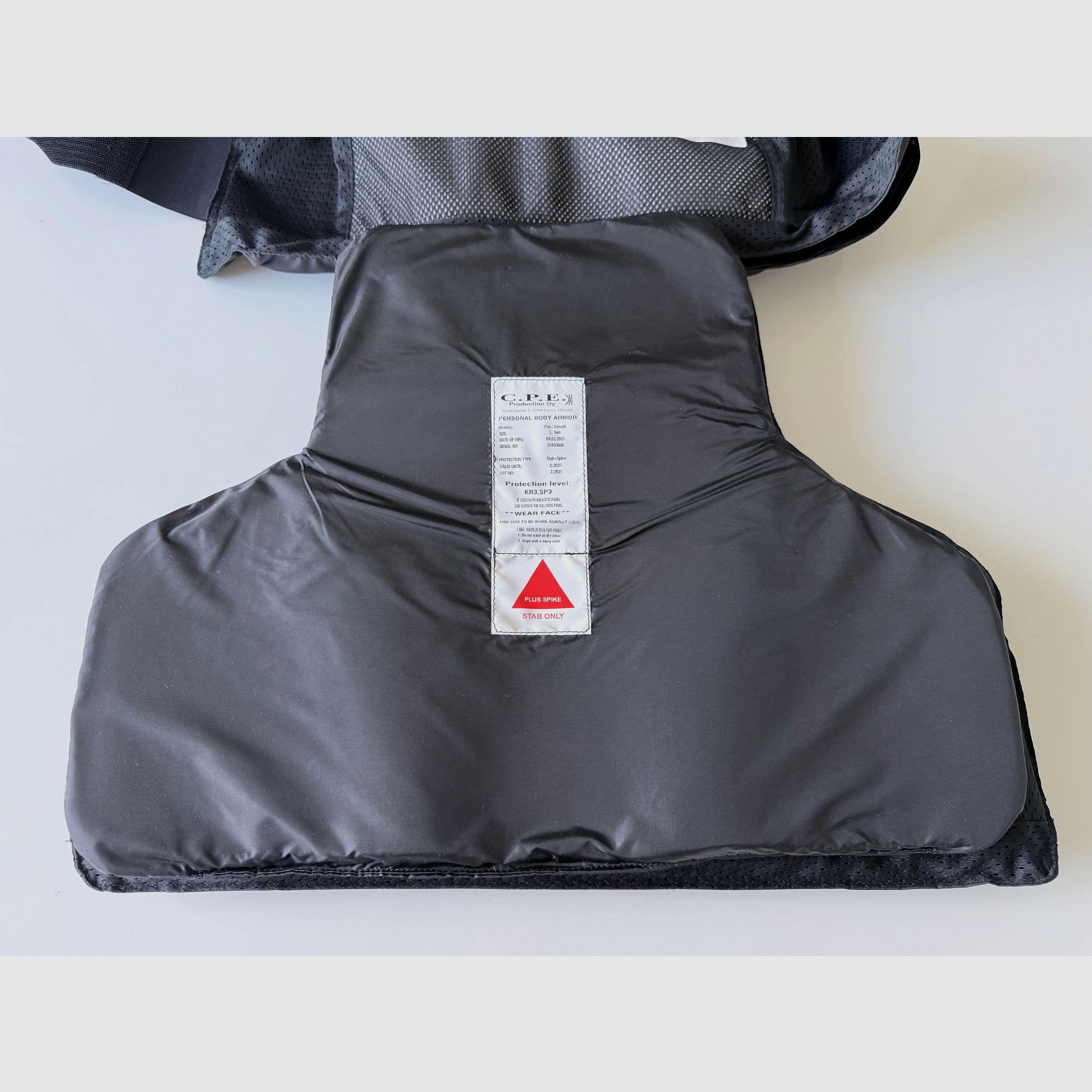 Chaleco antibalas C.P.E 210 KR3 para mujeres chaleco interior Seguridad servicio de seguridad - Talla L