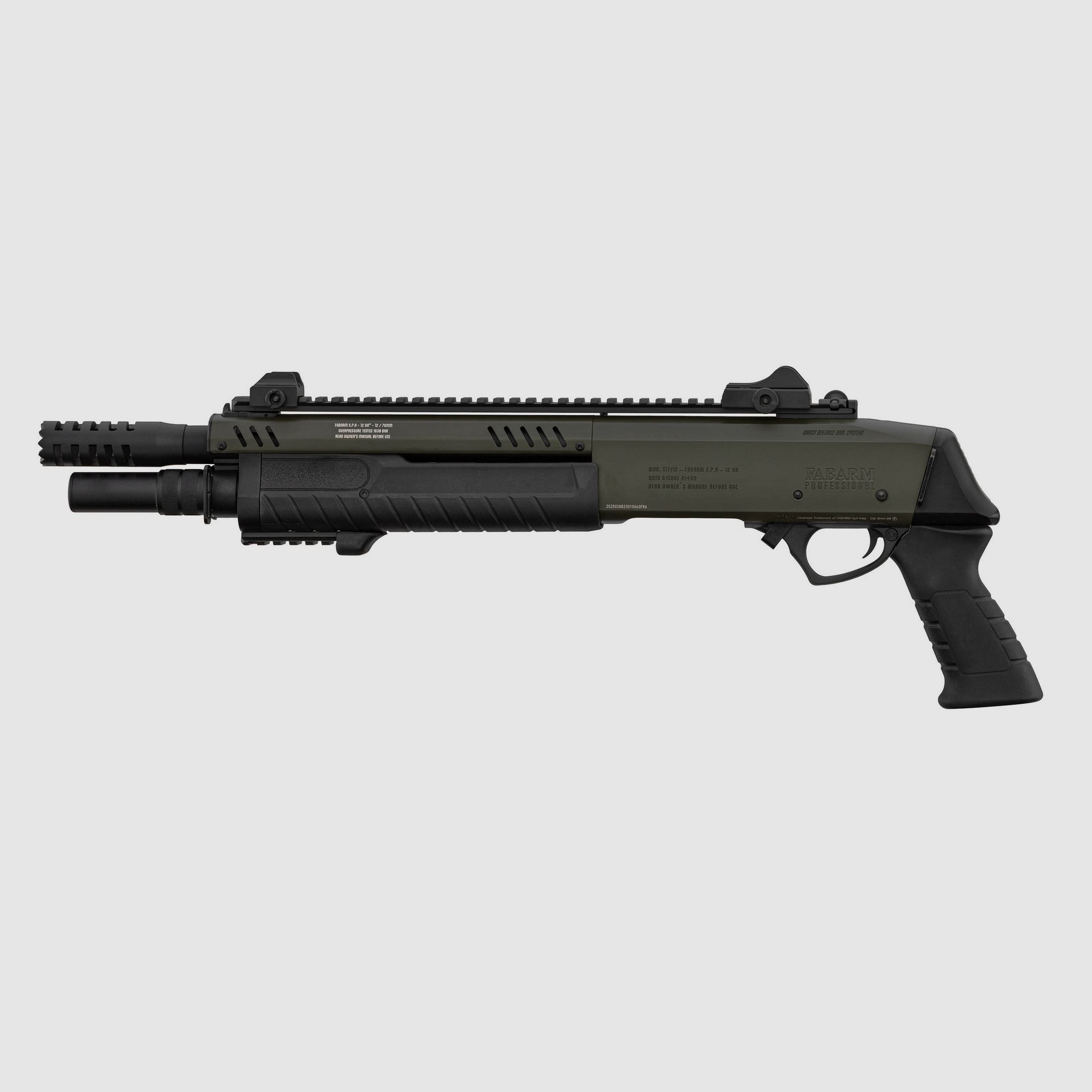 FABARM STF12 Short OD Green 6mm - Airsoft Gas Non BlowBack