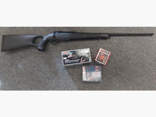 A 189 RIFLE DE CERROJO SABATTI SAPHIRE CAL. 7X64 CON FRENO DE BOCA – DAISS LEE BALAS HORNADY SST 130 GR CARTUCHOS NORMA