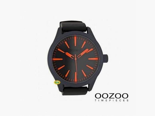 OOZOO Orologio Timepieces nero caucciu