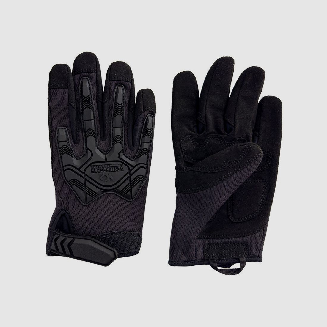 Venture Gear Tactical Hook & Loop Impact Gloves L Schwarz
