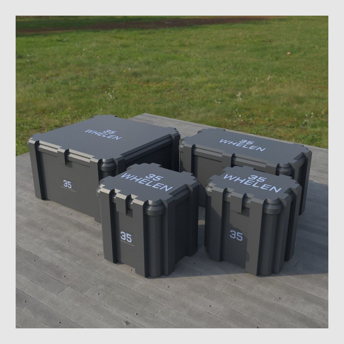 Filamelt Munitionsbox / Ammo Box .35 Whelen – Patronenbox ‘Klappdeckel’ – 20 / 25 / 50 / 100 Runden