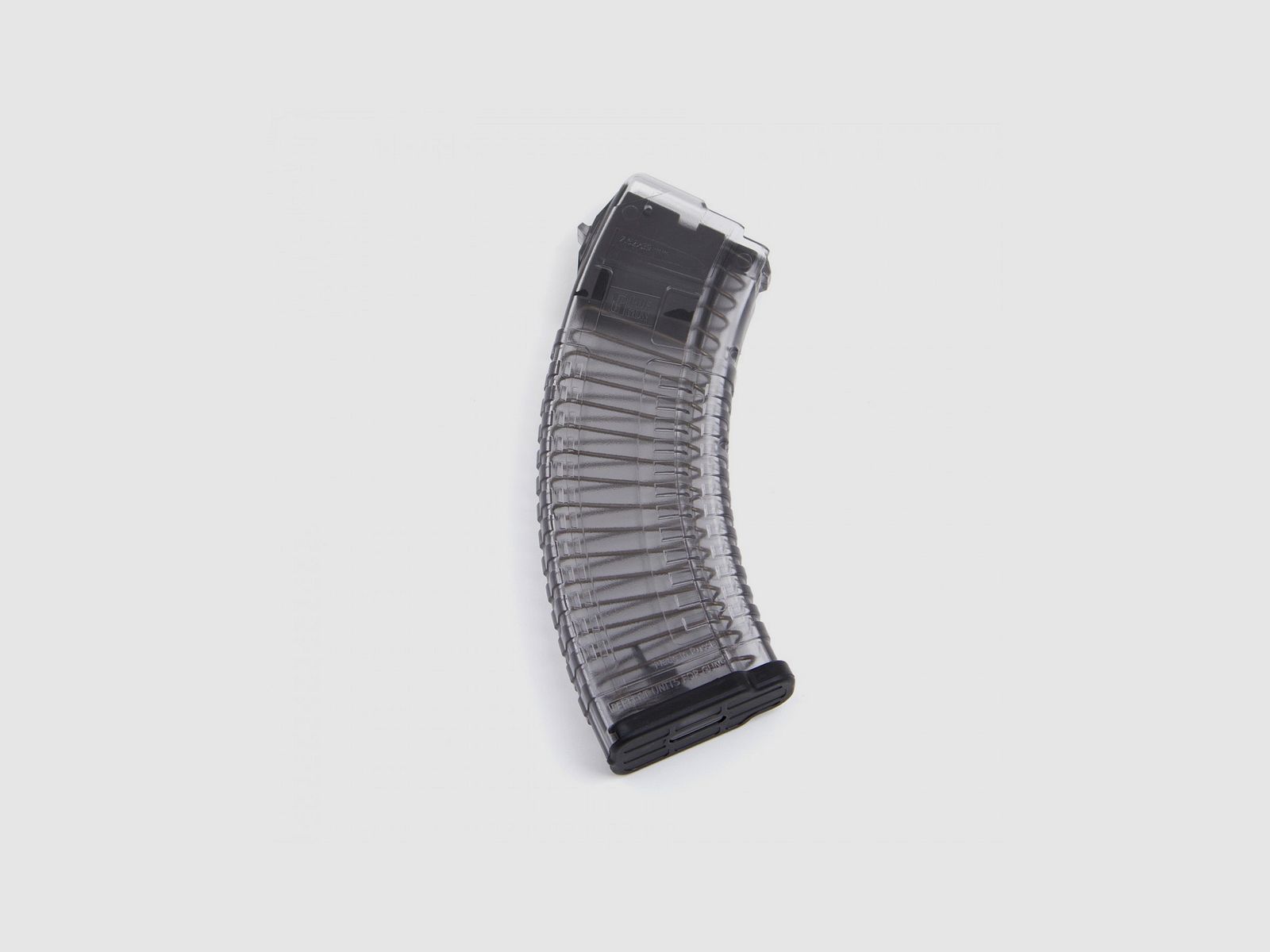 PUFGUN CARGADOR DE 30 DISPAROS PARA AK/SAIGA CAL. 7,62X39MM TRANSPARENTE, imagen 2 de 3