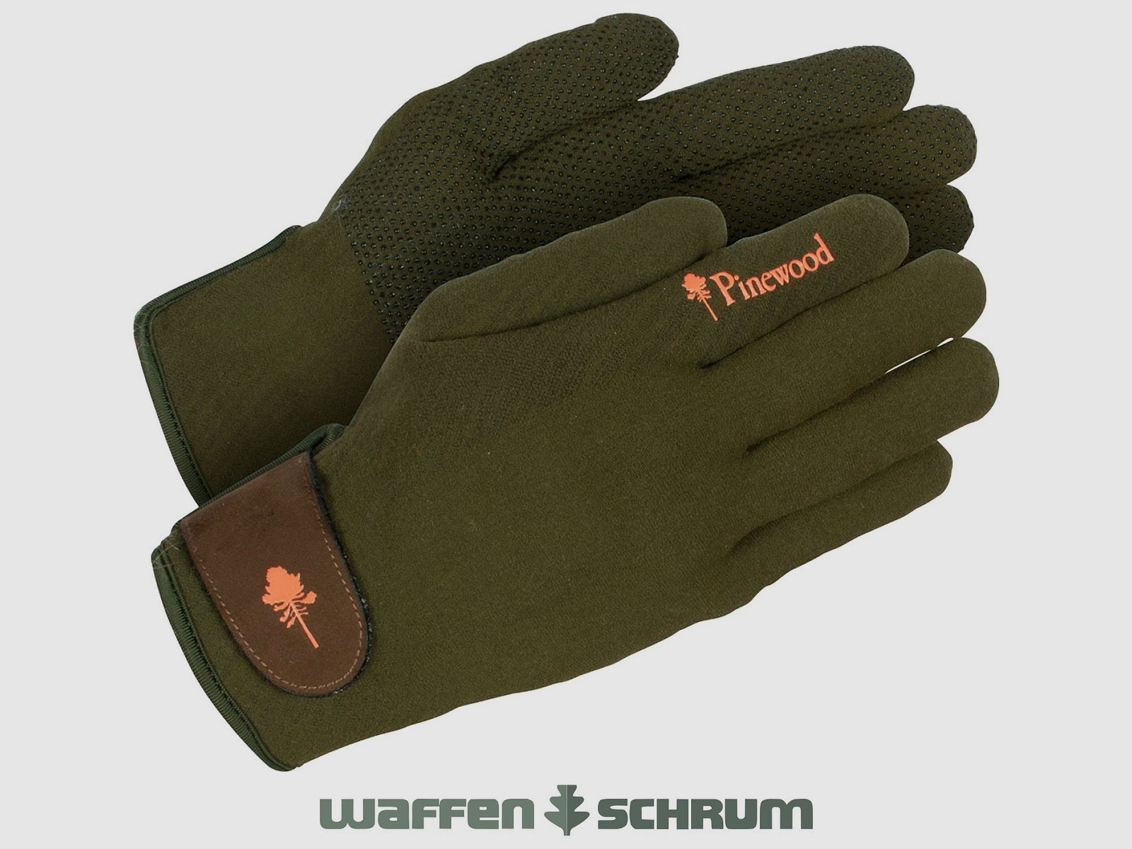 Gants Pinewood Stretch Extreme Vert mousse/Marron foncé