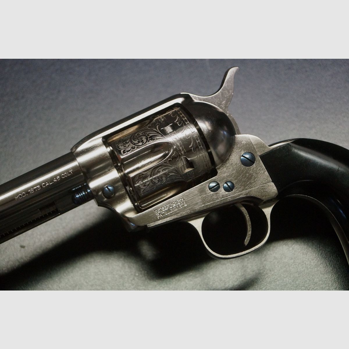 Uberti 1873 0410 vernickelt Gravur, Bild 4 von 6