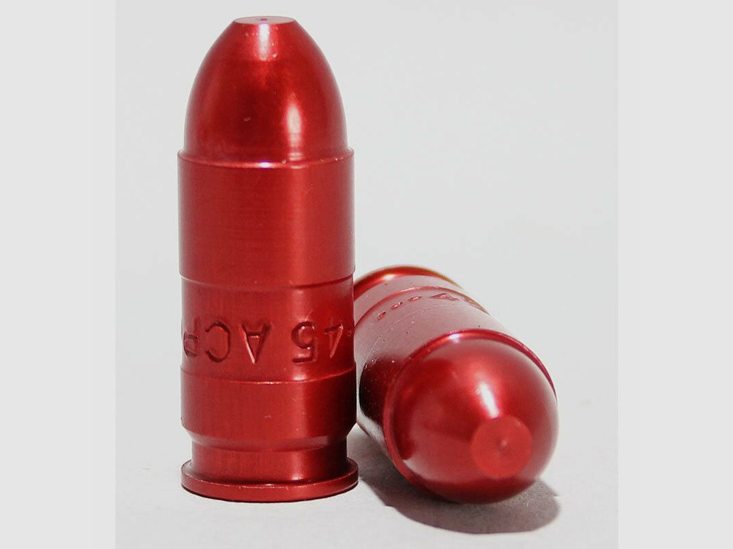 Waffenzubehör Pufferpatrone Alu Kal. 45 ACP 2 stck Pufferpatronen