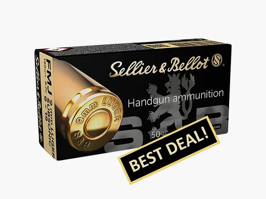 Sellier & Bellot 9 mm Luger Full Metal Jacket Subsonic 9.7g/150grs.