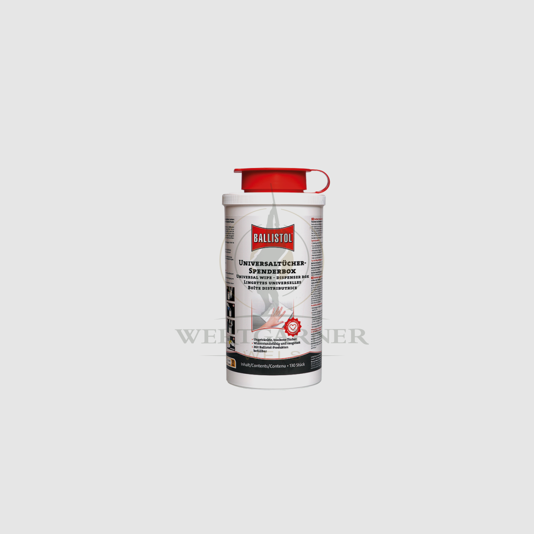 Caja dispensadora con 130 toallitas secas 20cmx19cm, imagen 1 de 2